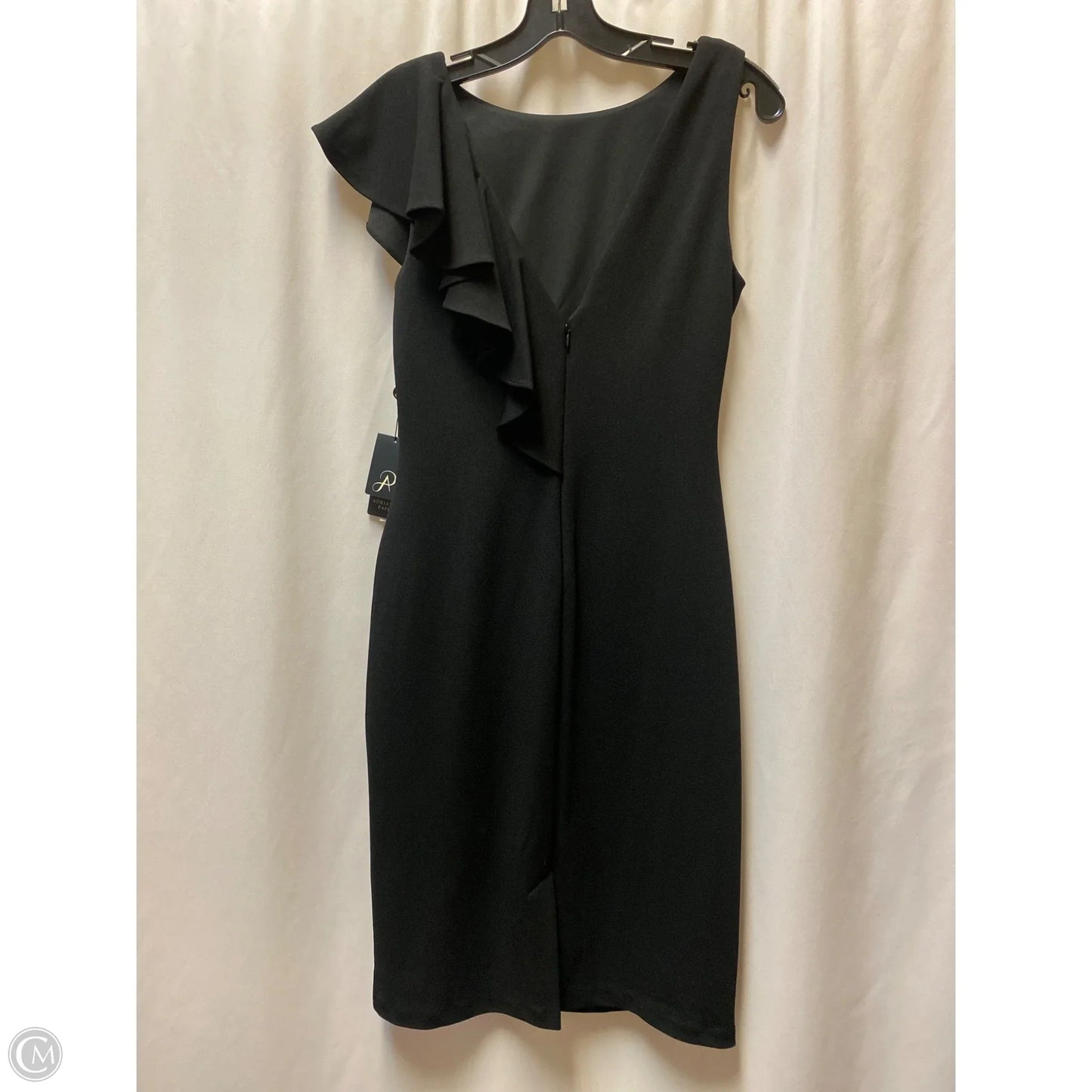 Dress Casual Midi By Adrianna Papell In Black, Size: S