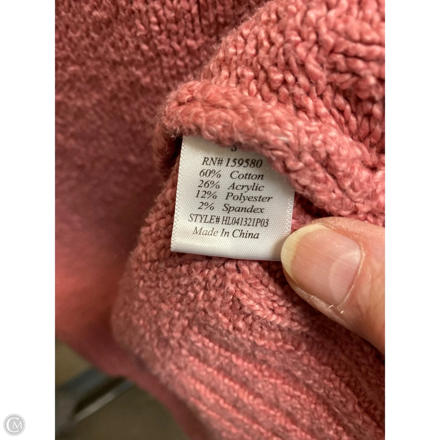 Sweater By Pink Lily In Pink, Size: S