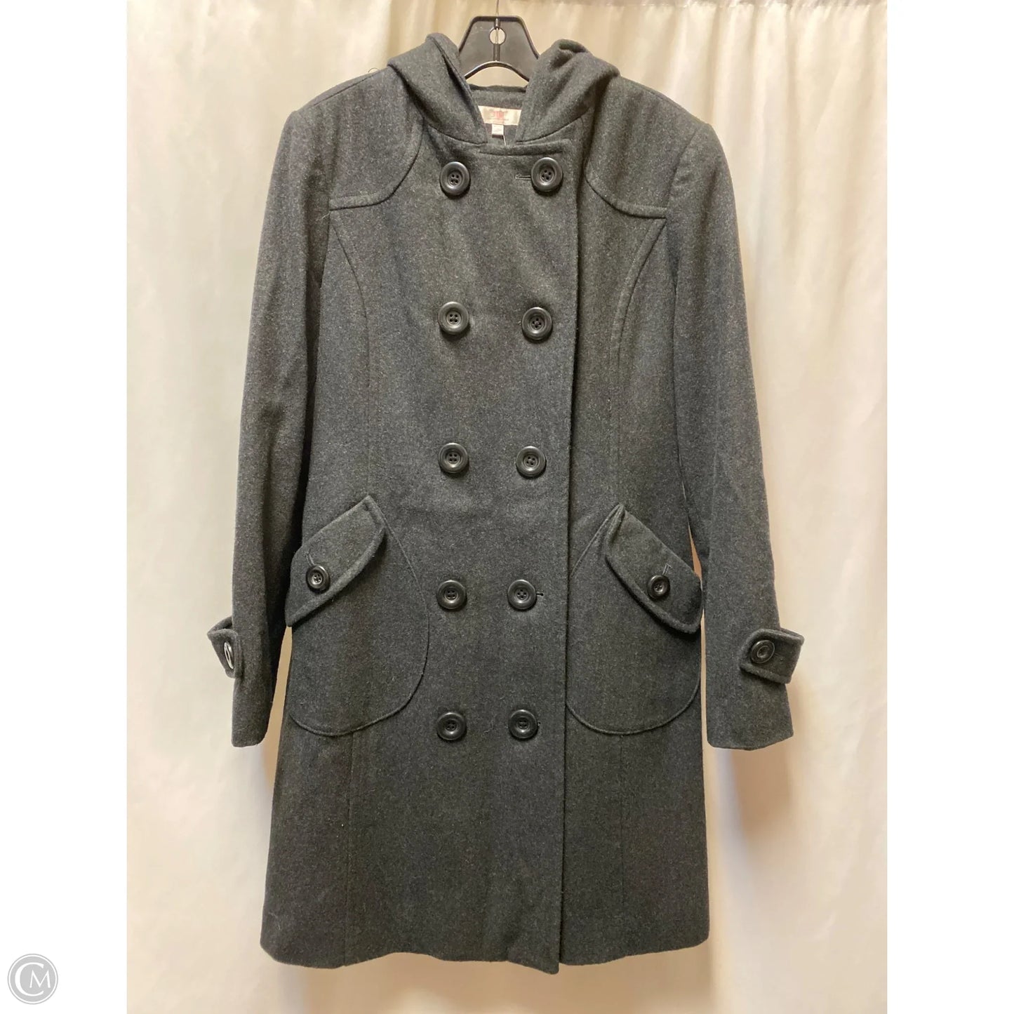 Coat Parka By Jennifer Lopez In Black, Size: L