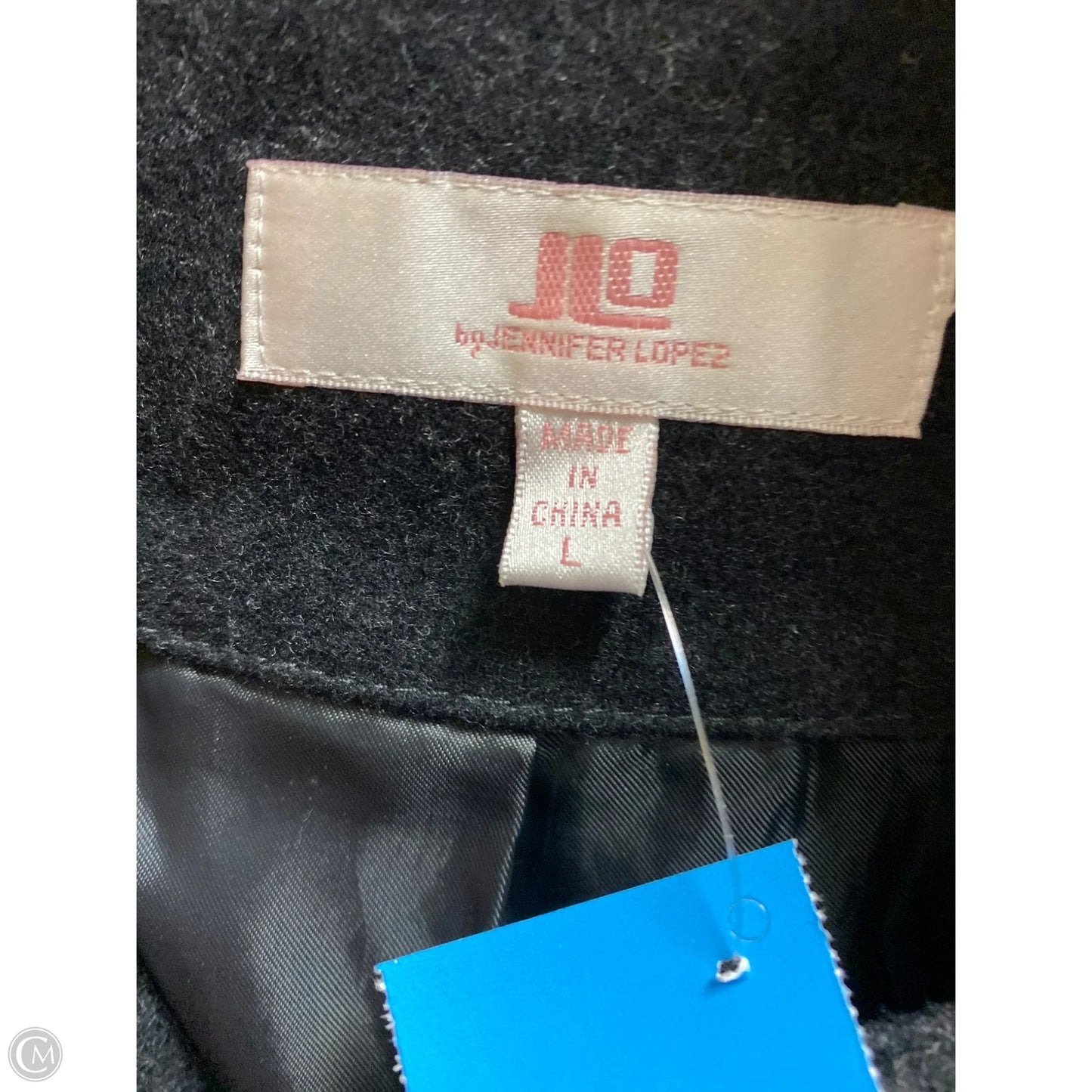 Coat Parka By Jennifer Lopez In Black, Size: L