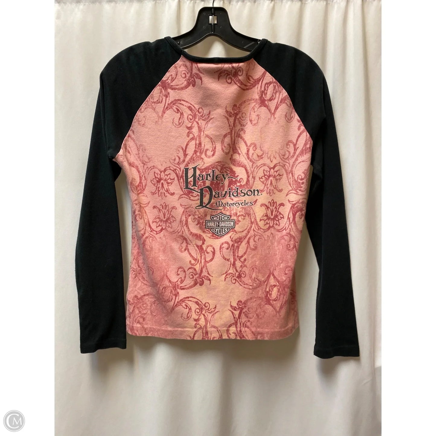 Top Long Sleeve By Harley Davidson In Black, Size: M