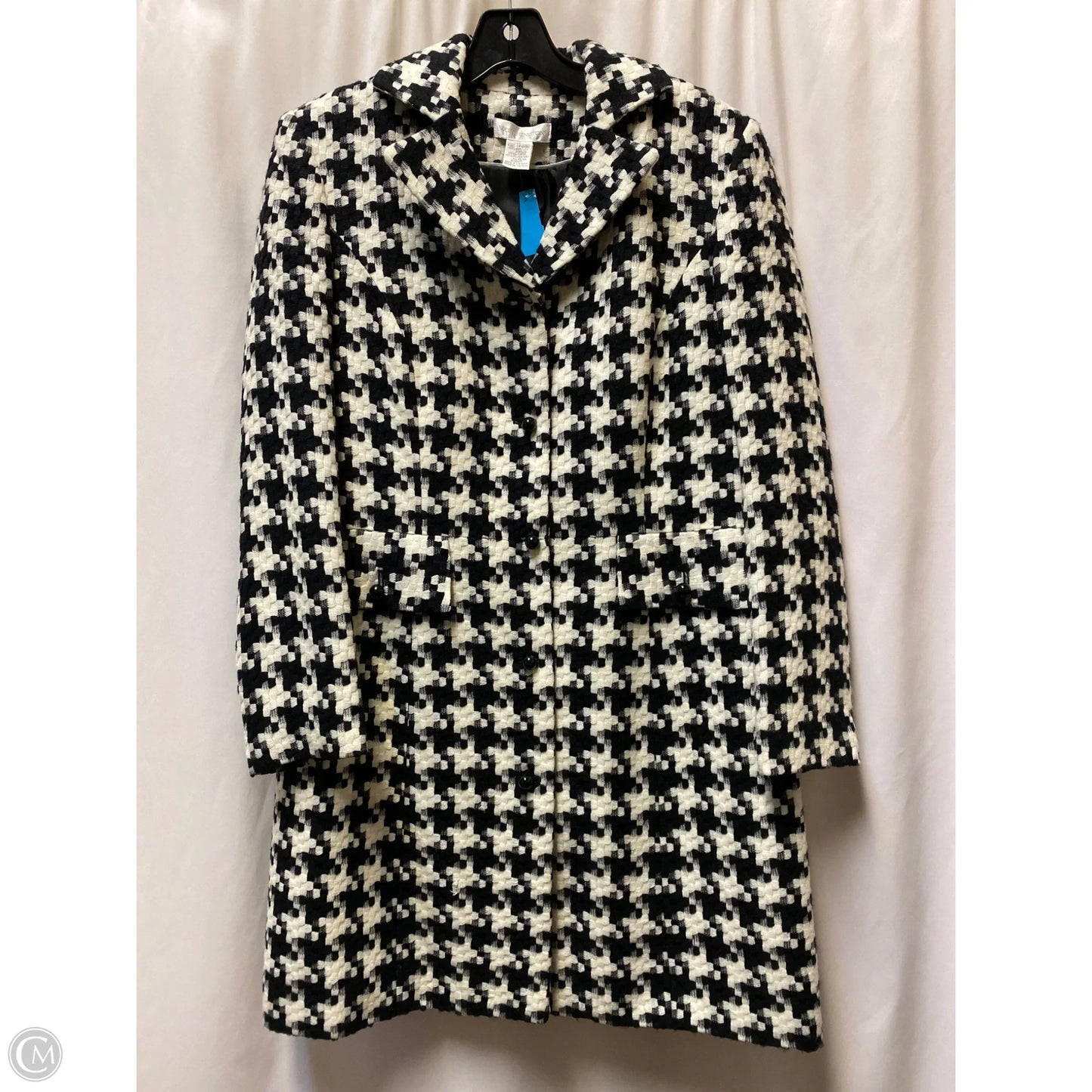 Coat Peacoat By Worthington In Black & White, Size: L