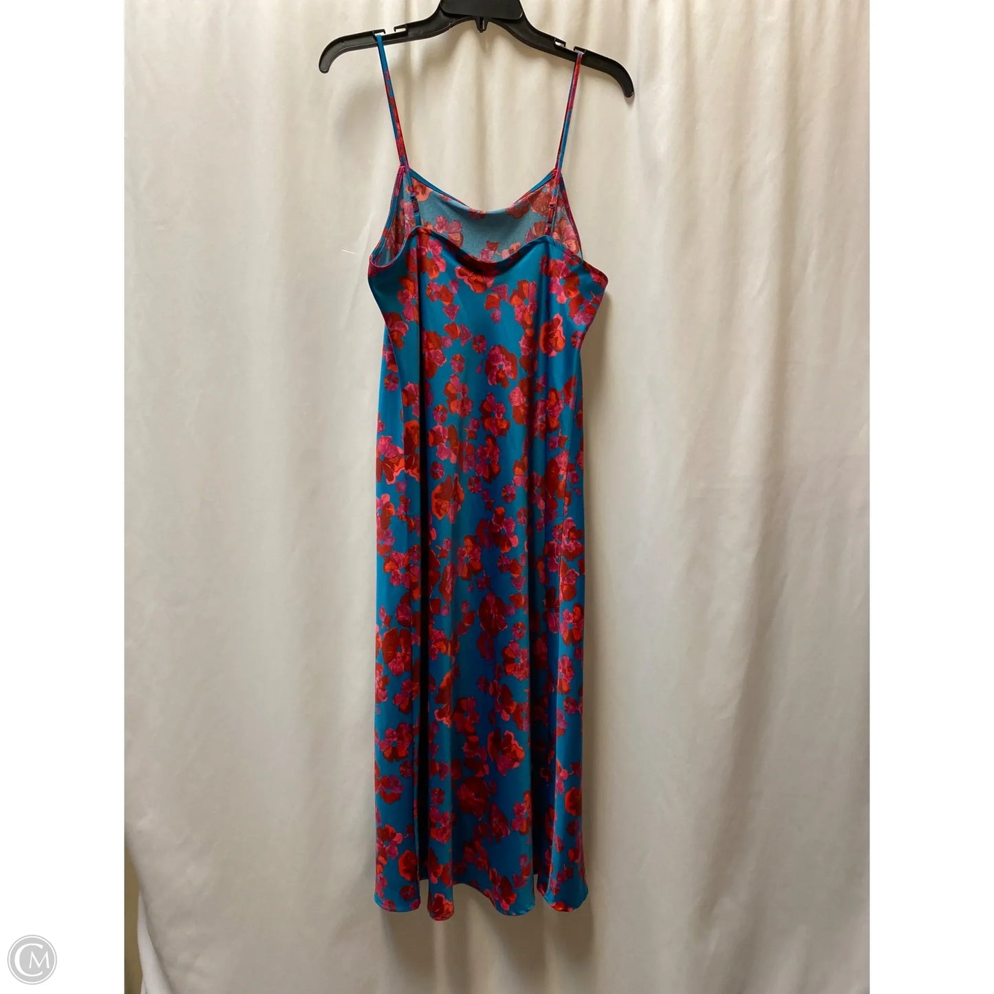 Dress Casual Midi By A New Day In Blue, Size: M