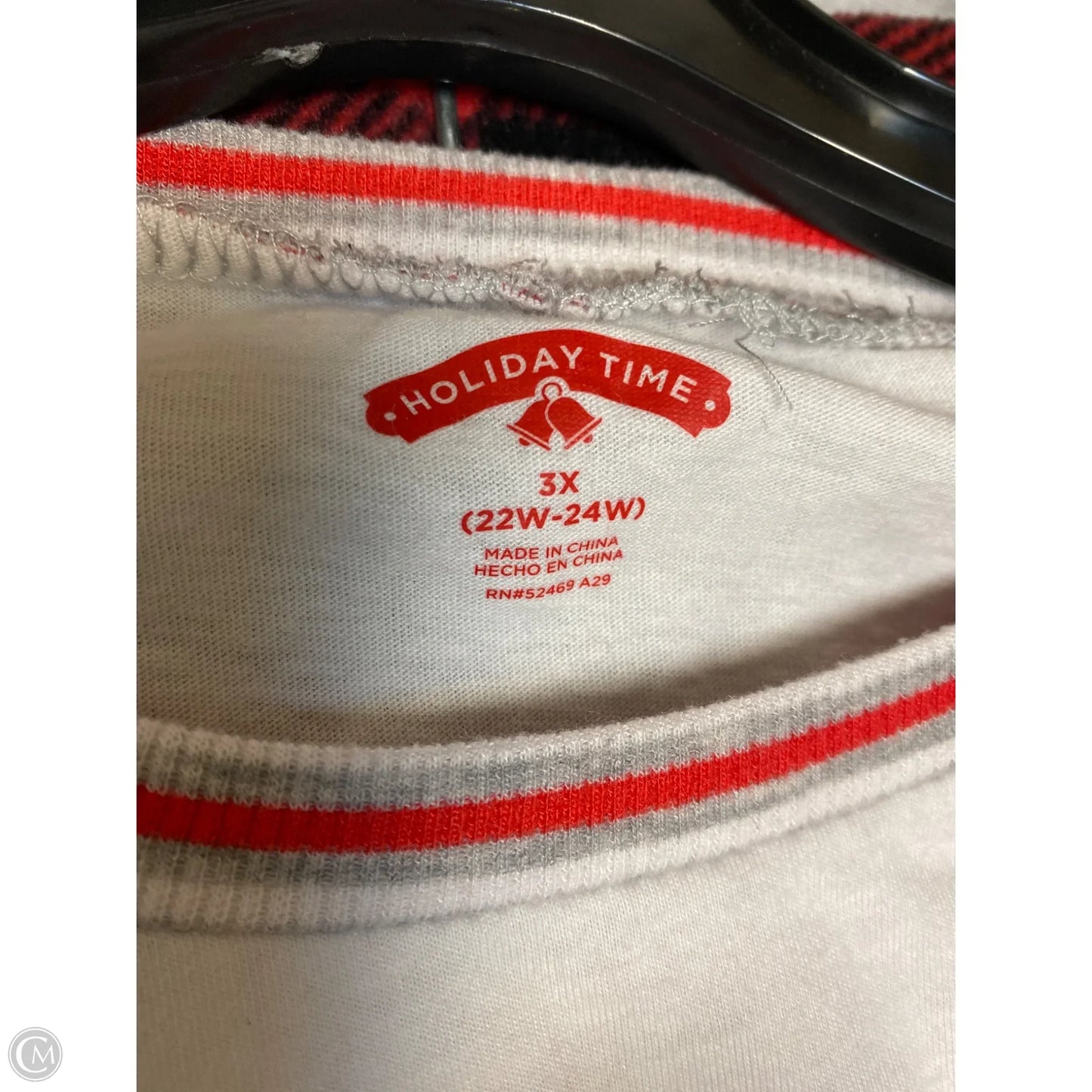 Pajamas 2pc By Holiday Time In Red, Size: 3x