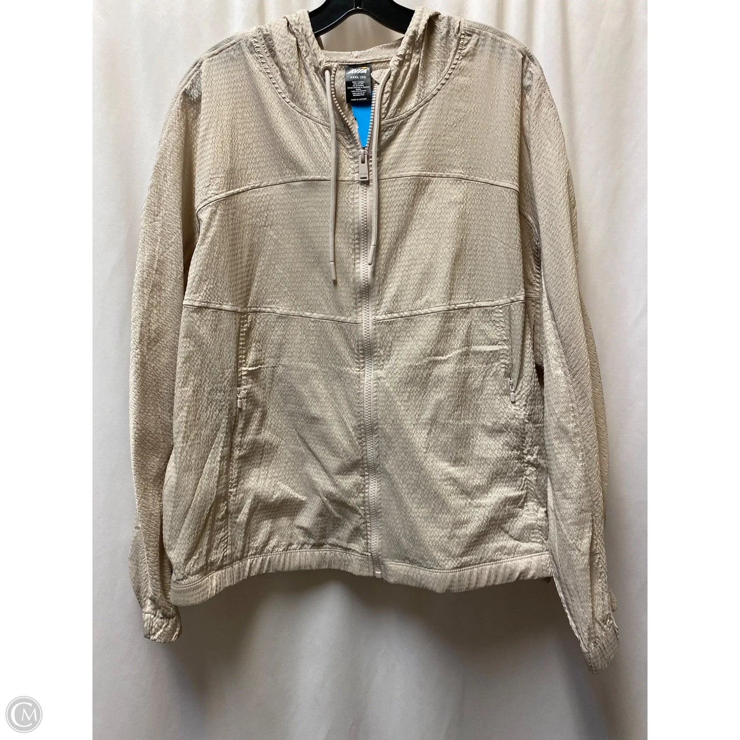 Athletic Jacket By Avia In Beige, Size: Xxl