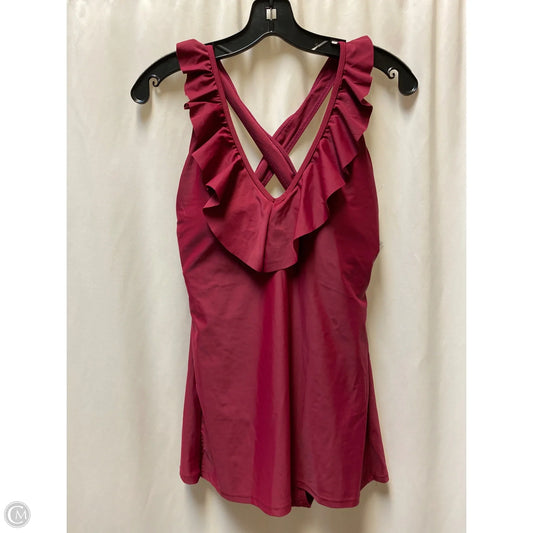 Swimsuit By Nicole By Nicole Miller In Maroon, Size: M