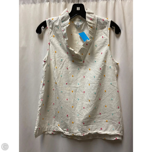 Top Sleeveless By Crown And Ivy In White, Size: M
