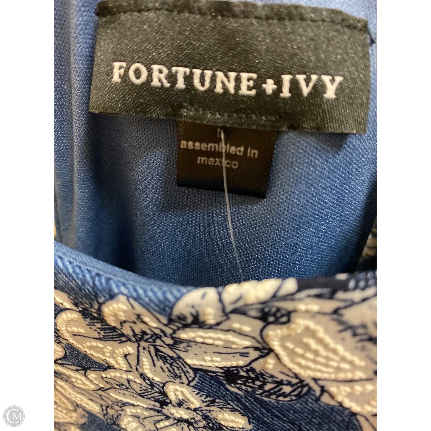 Dress Casual Midi By Fortune & Ivy In Blue, Size: L