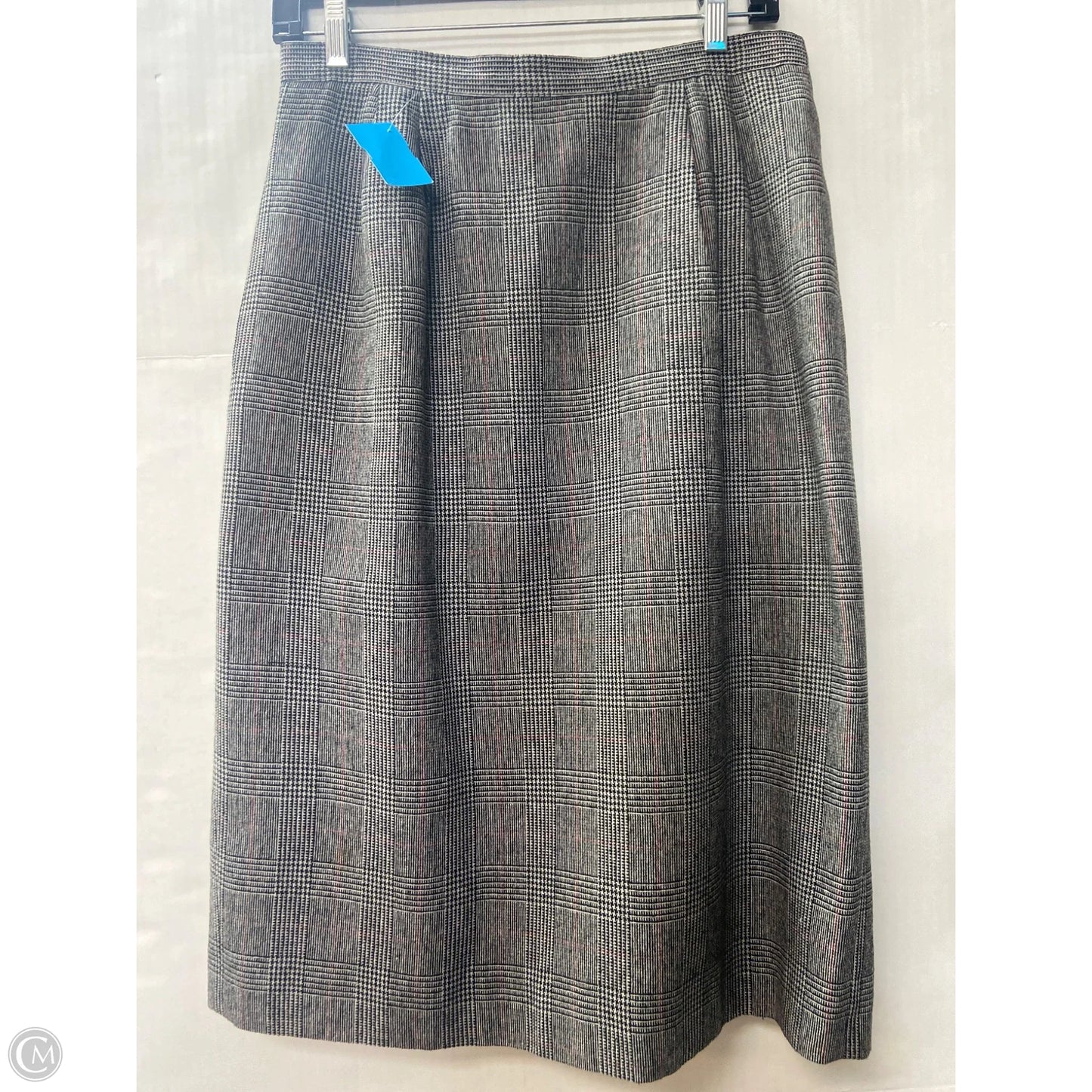 Skirt Suit 2pc By Le Suit In Grey, Size: M