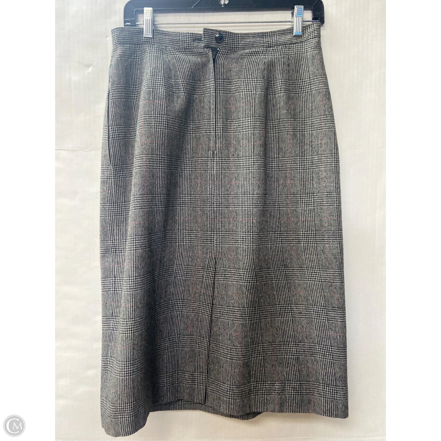 Skirt Suit 2pc By Le Suit In Grey, Size: M