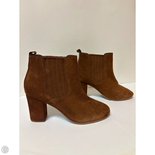 Boots Ankle Heels By Steve Madden In Brown, Size: 10