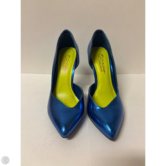 Shoes Designer By Vera Wang In Blue, Size: 7