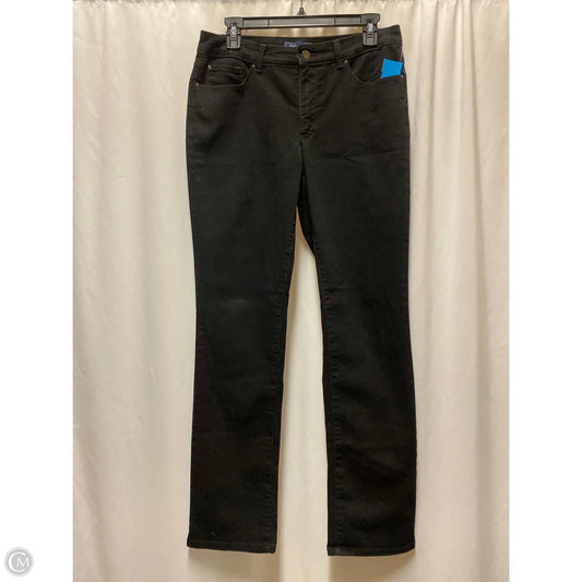 Jeans Straight By Charter Club In Black Denim, Size: 8