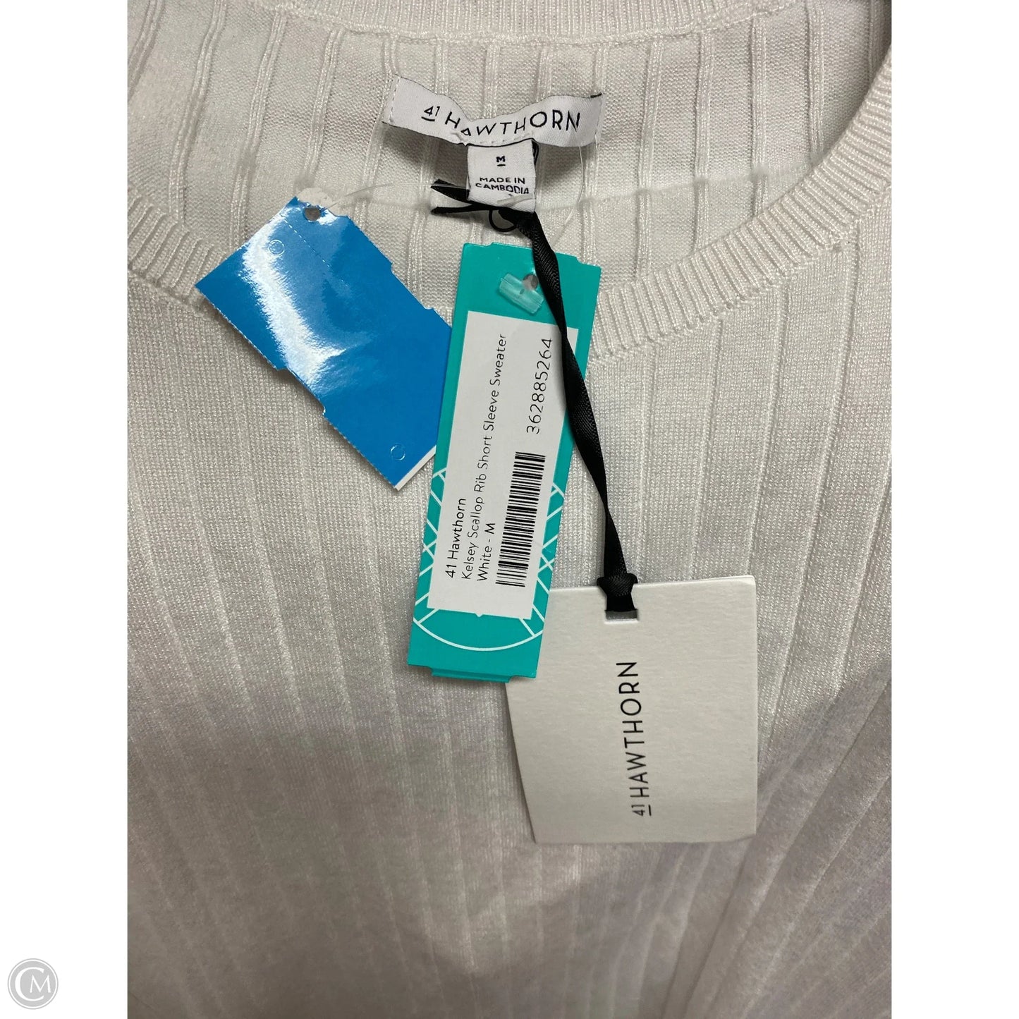 Top Short Sleeve By 41 Hawthorn In White, Size: M