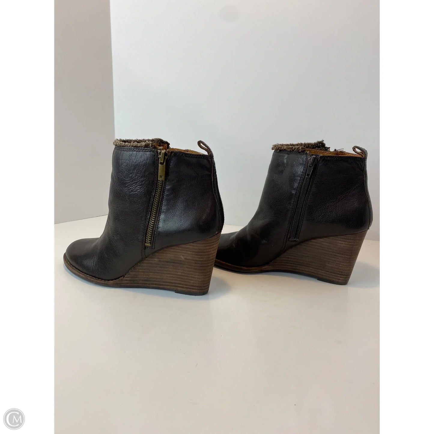 Boots Ankle Heels By Lucky Brand In Brown, Size: 9
