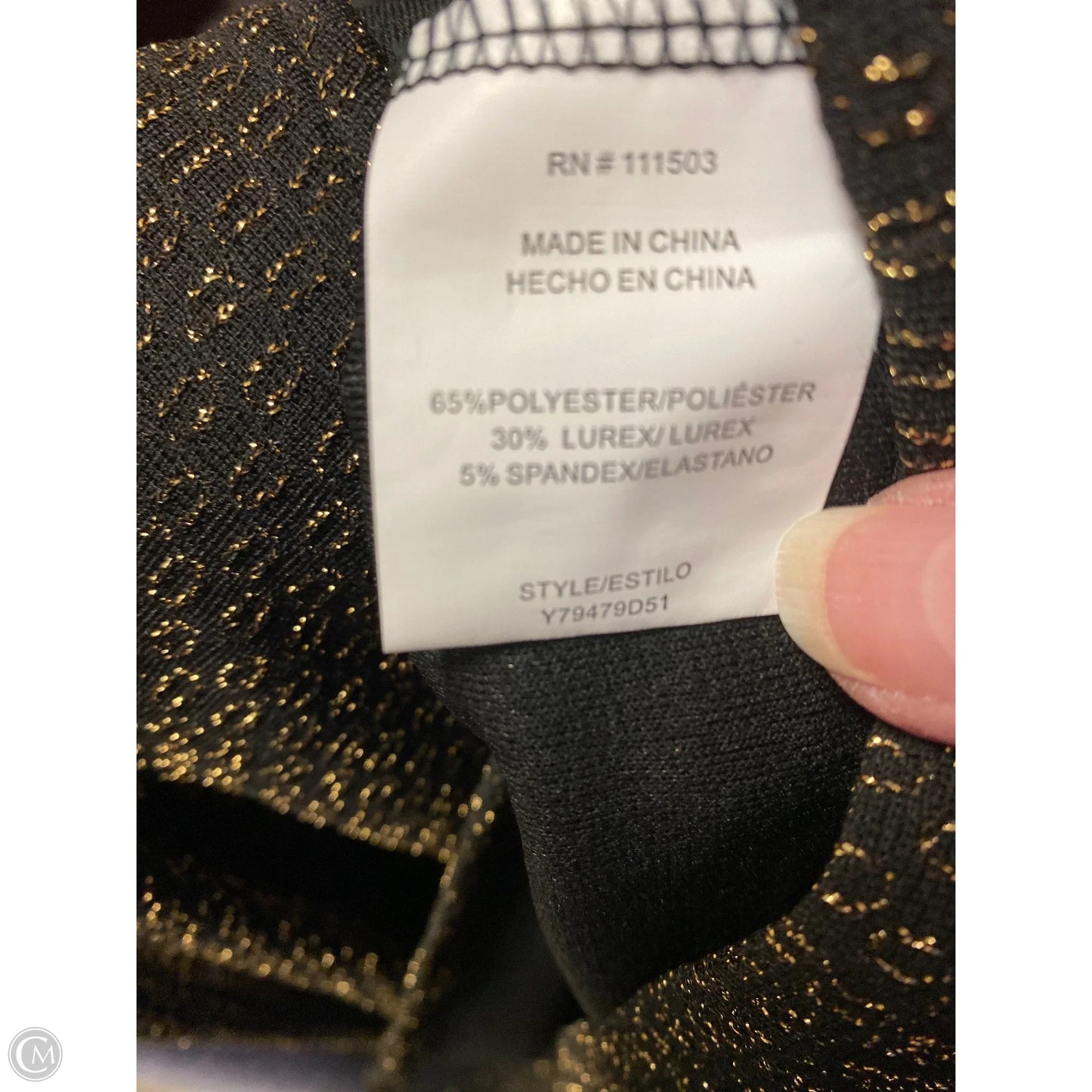 Dress Casual Midi By Luxology In Gold, Size: M