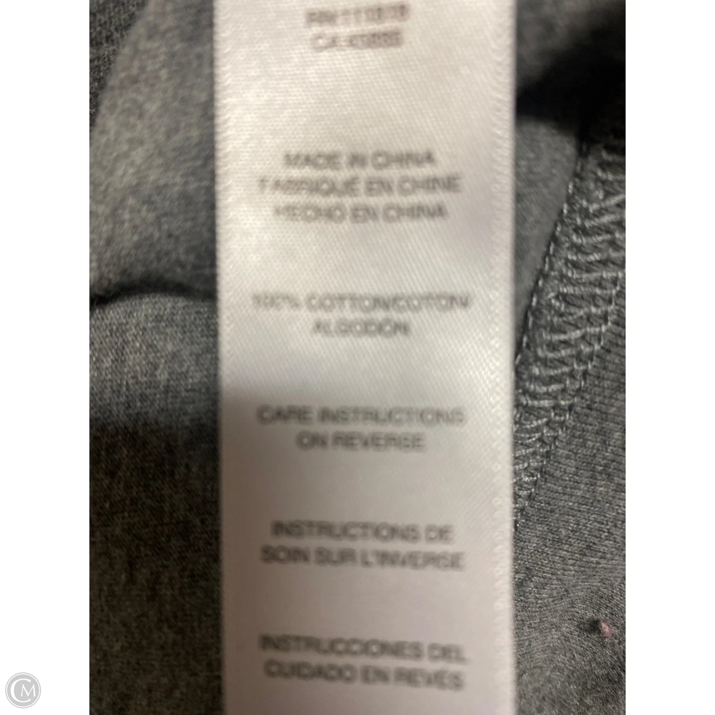 Top Long Sleeve By Michael By Michael Kors In Grey, Size: L