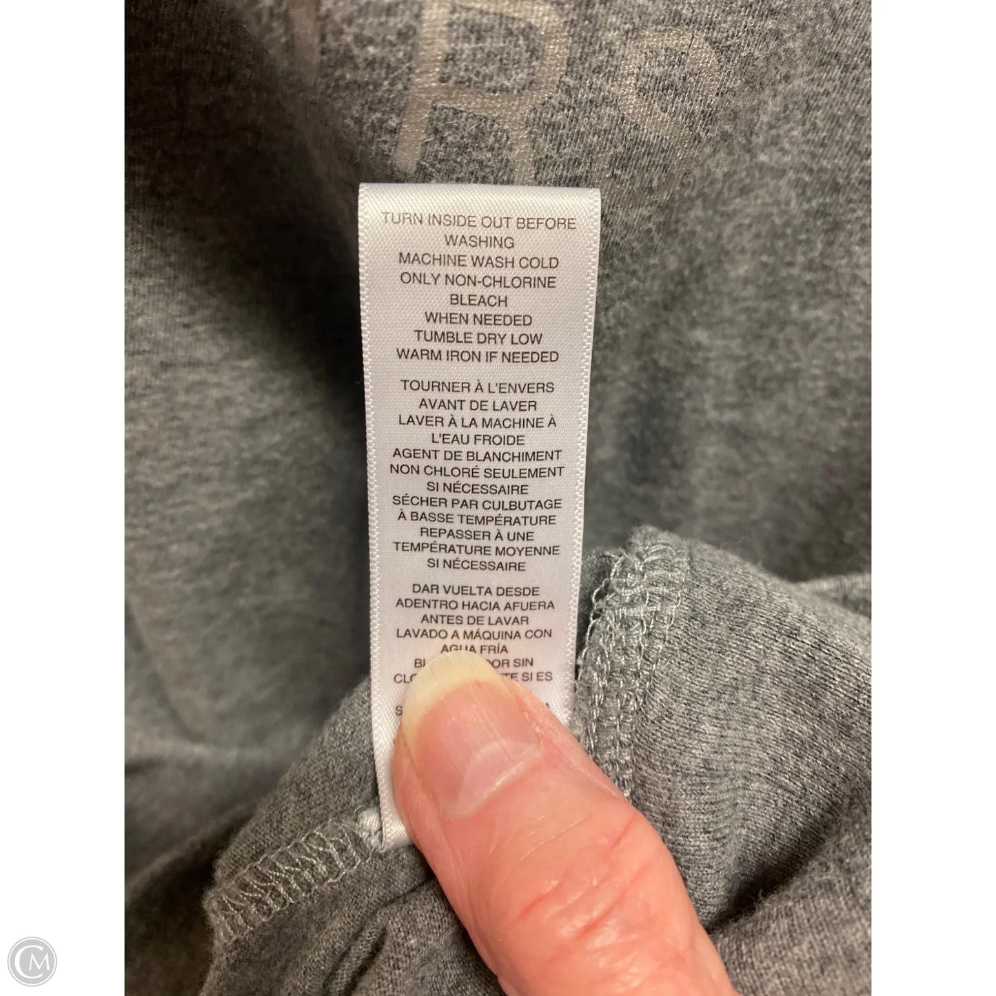 Top Long Sleeve By Michael By Michael Kors In Grey, Size: L