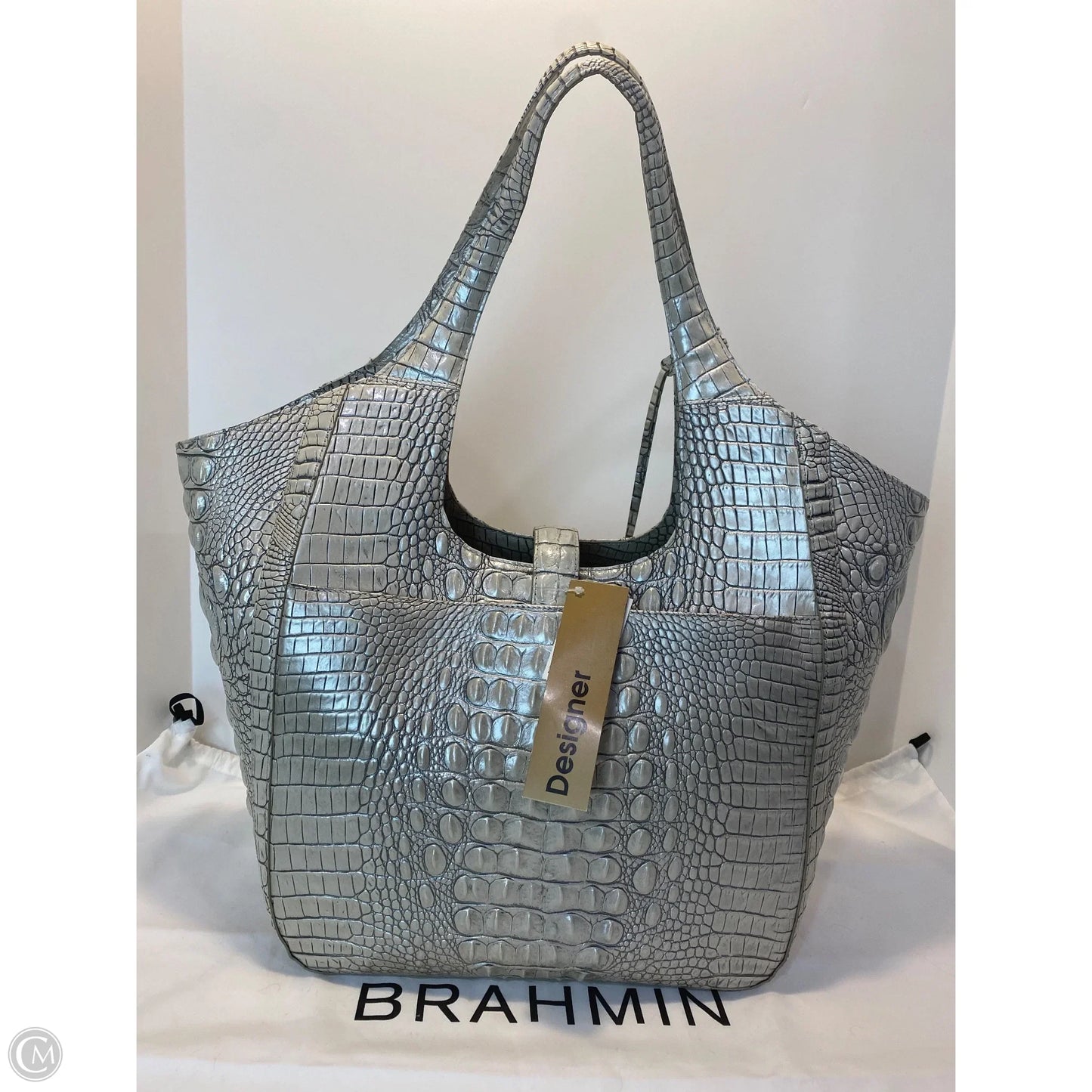 Handbag Designer By Brahmin, Size: Large