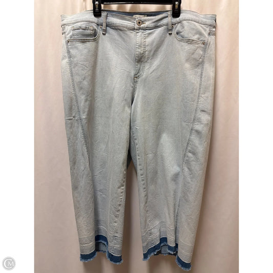 Jeans Cropped By Jessica Simpson In Blue Denim, Size: 22