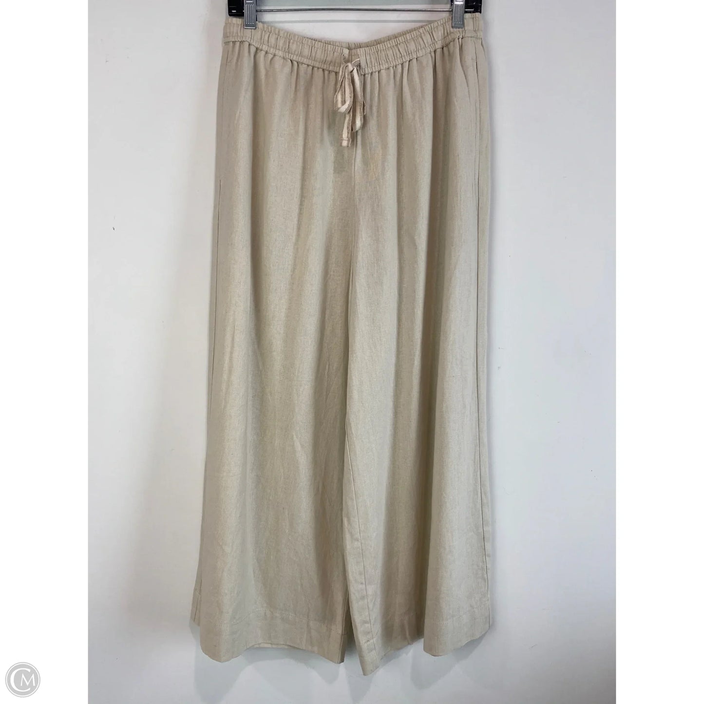 Pants Linen By Max Studio In Tan, Size: L