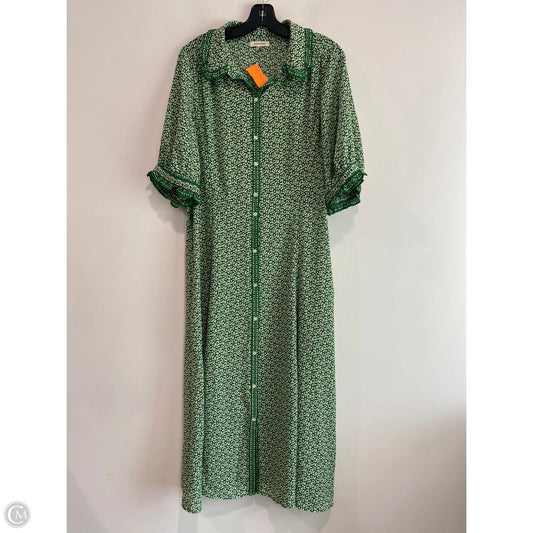 Dress Casual Maxi By Max Studio In Green, Size: Xl