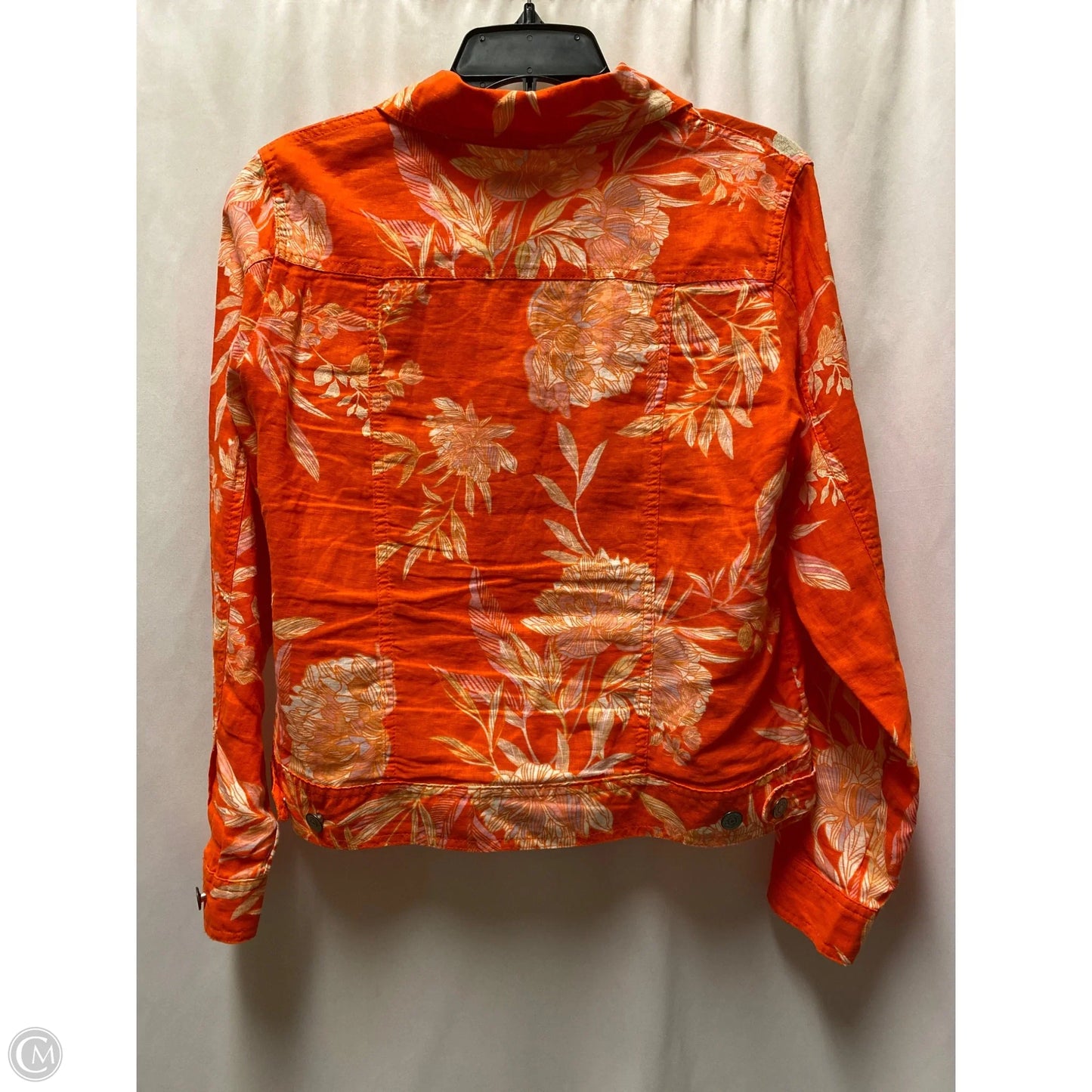 Jacket Shirt By Cynthia Rowley In Orange, Size: S
