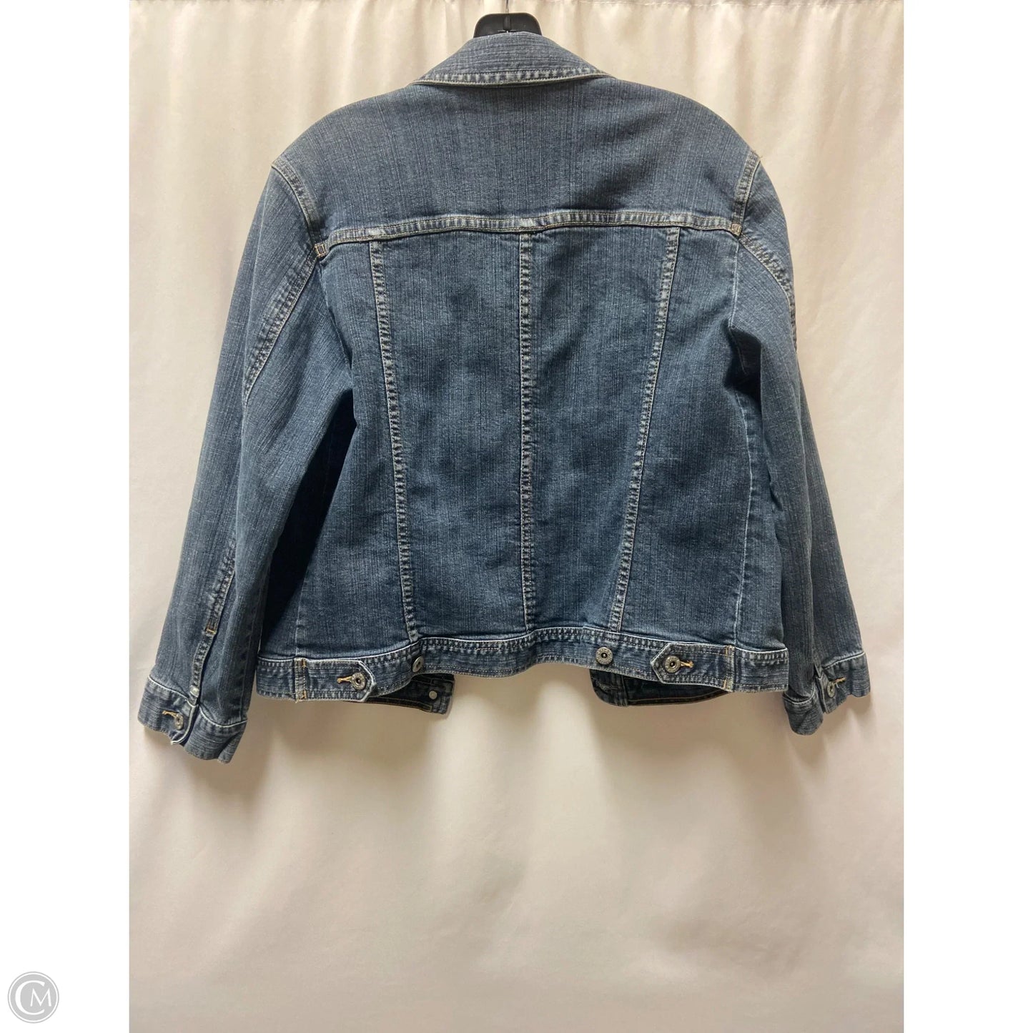 Jacket Denim By Chicos In Blue Denim, Size: M