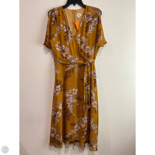 Dress Casual Maxi By Dressbarn In Orange, Size: L