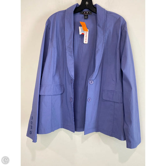 Blazer By Clothes Mentor In Purple, Size: Xl