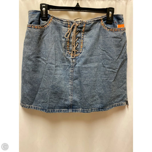 Skirt Mini & Short By Faded Glory In Blue Denim, Size: 8
