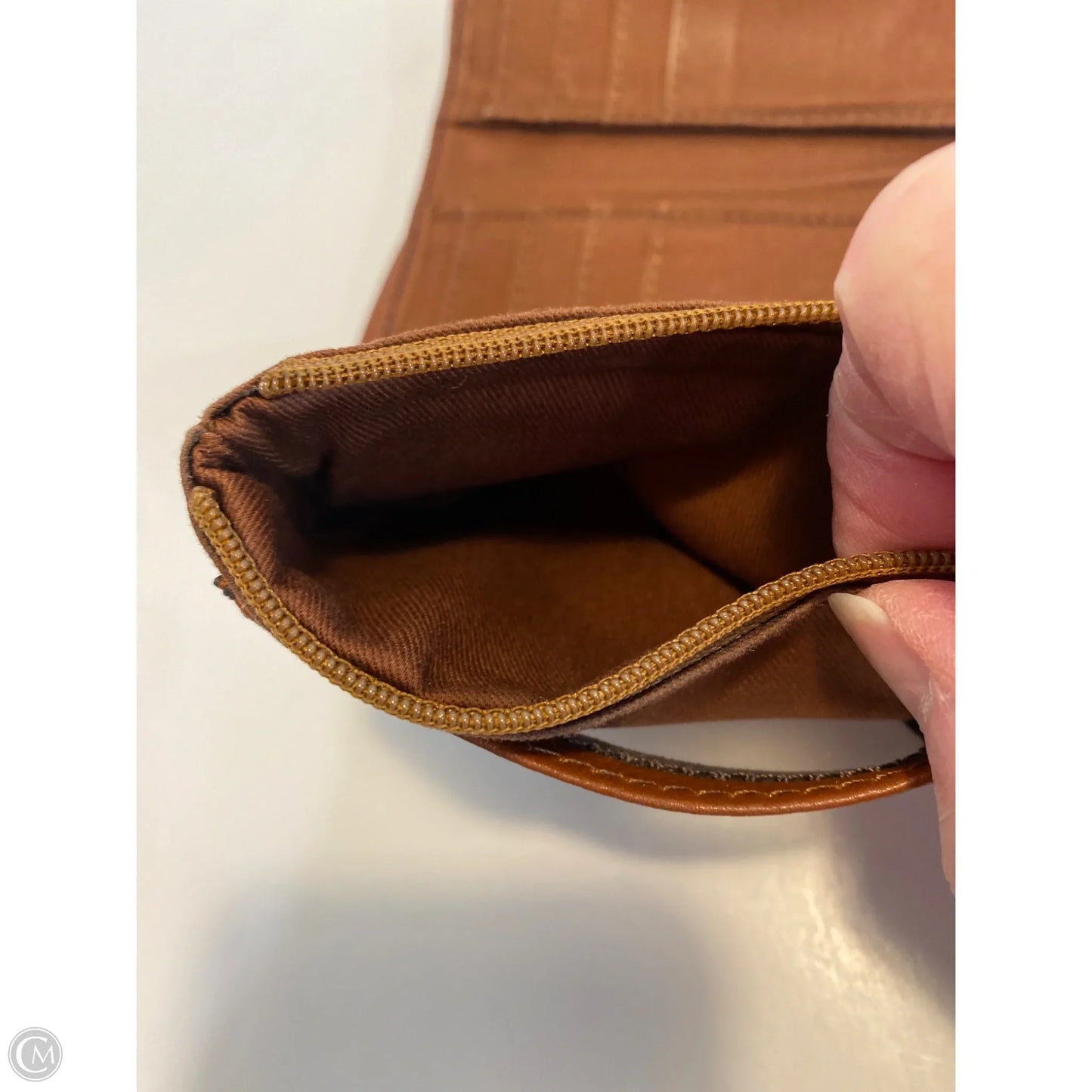 Wallet Leather By Fossil, Size: Medium