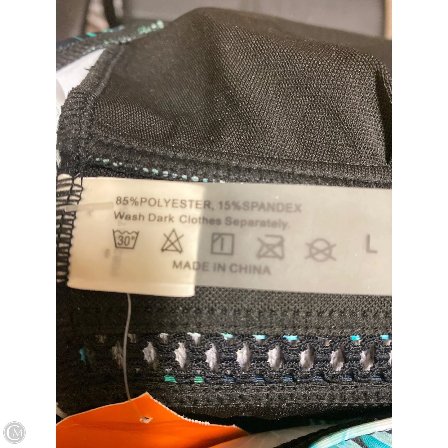 Swimsuit By Clothes Mentor In Black & Green, Size: L