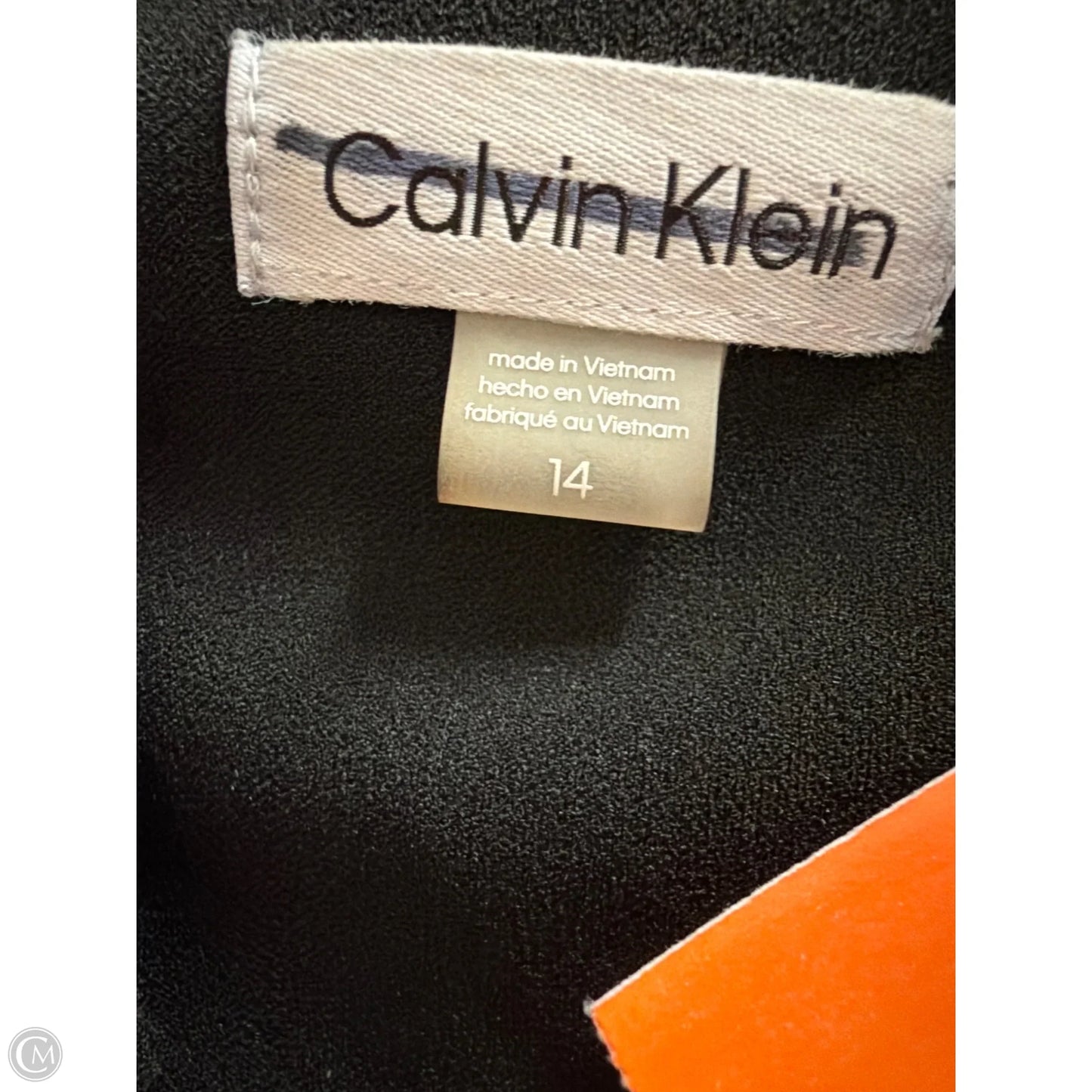 Dress Casual Maxi By Calvin Klein In Black, Size: 14