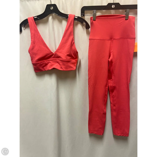 Athletic Pants 2pc By Lululemon In Pink, Size: 6