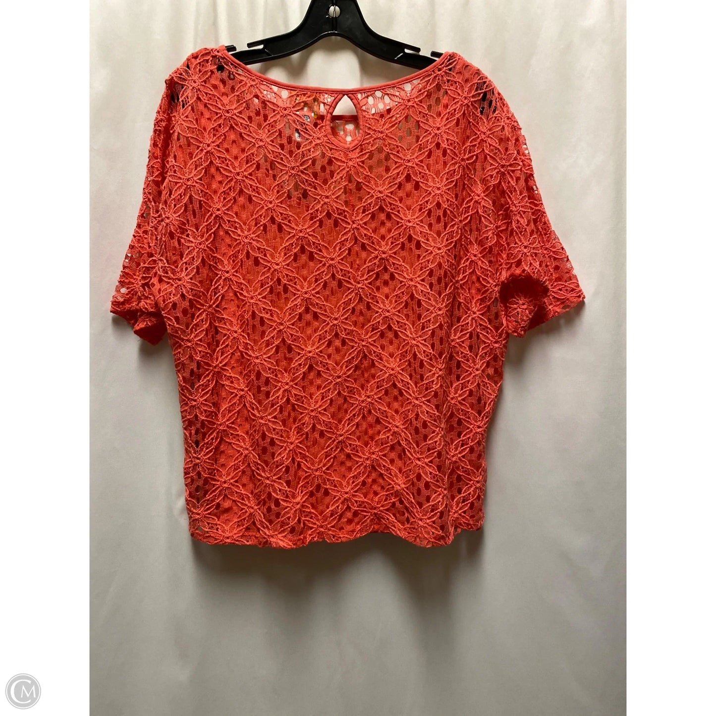 Top Short Sleeve By Ruby Rd In Pink, Size: L