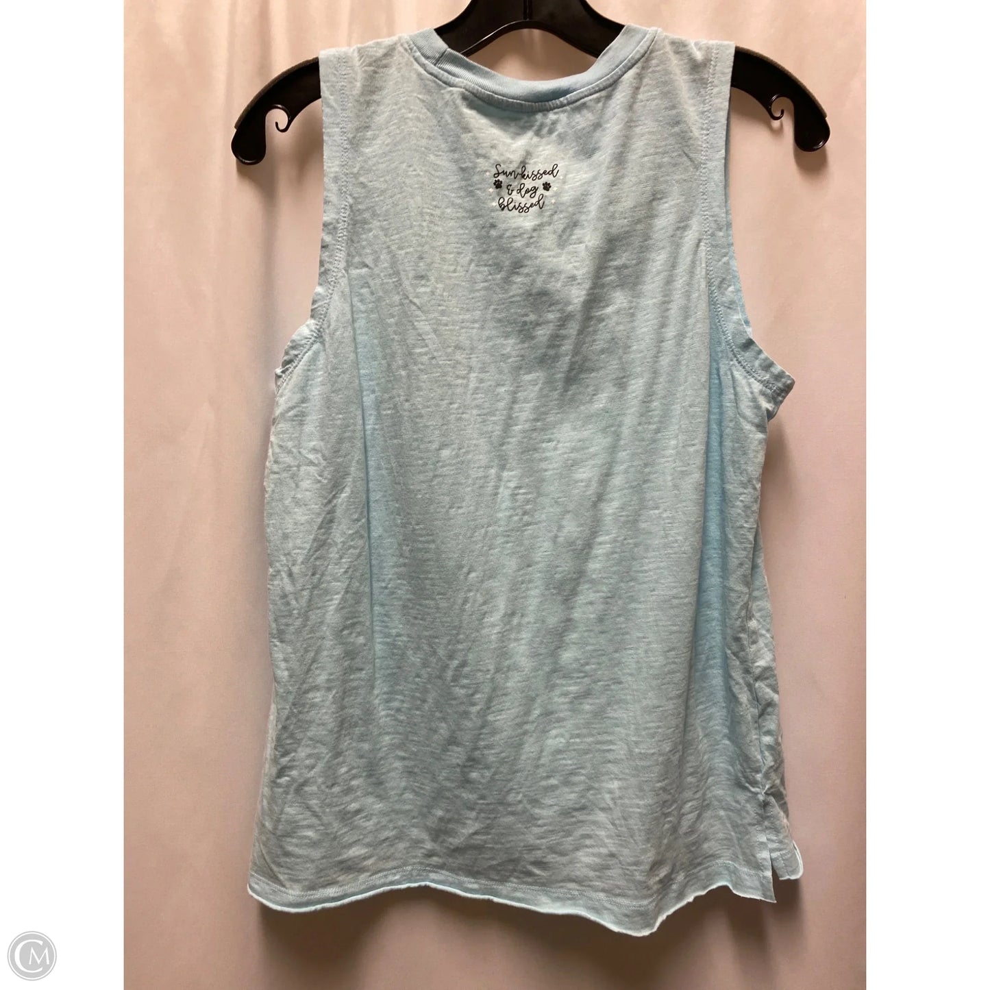 Top Sleeveless By Simply Southern In Blue, Size: L