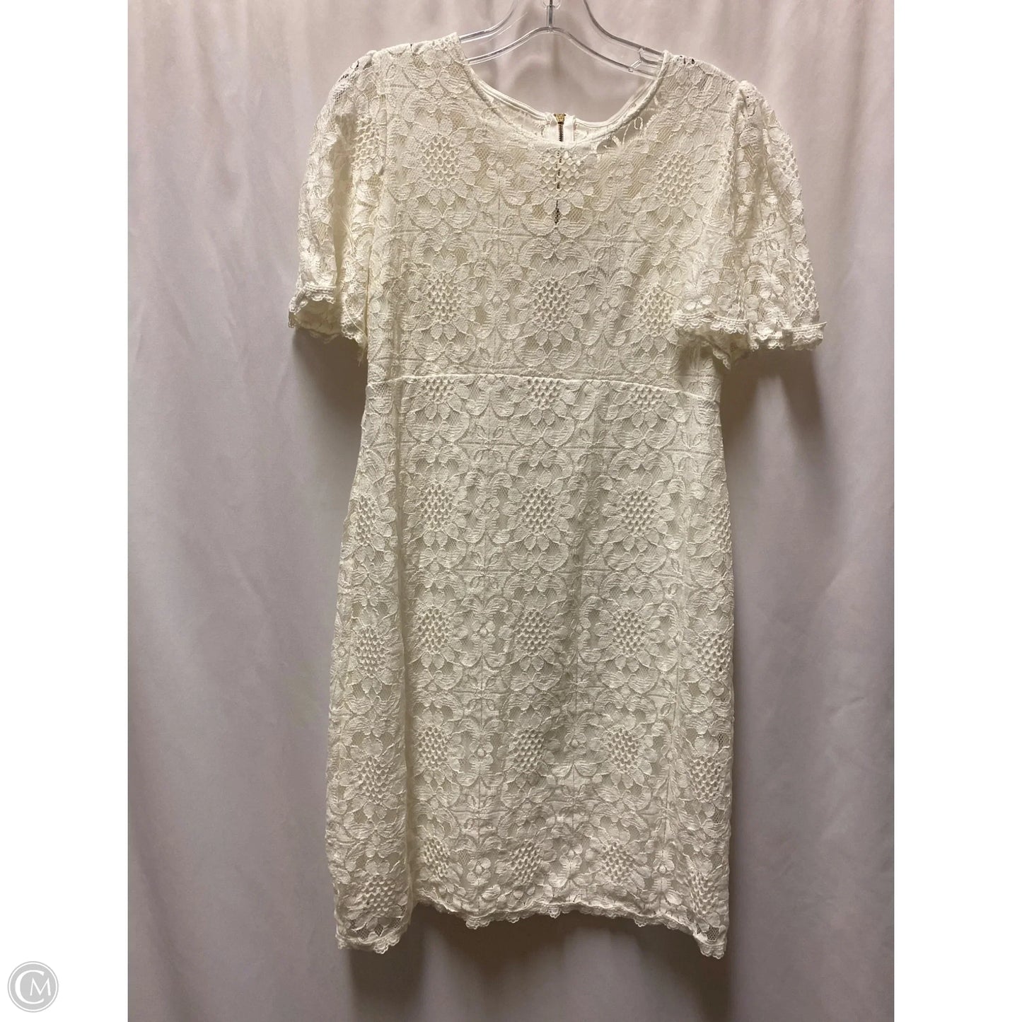 Dress Casual Midi By Cato In White, Size: M