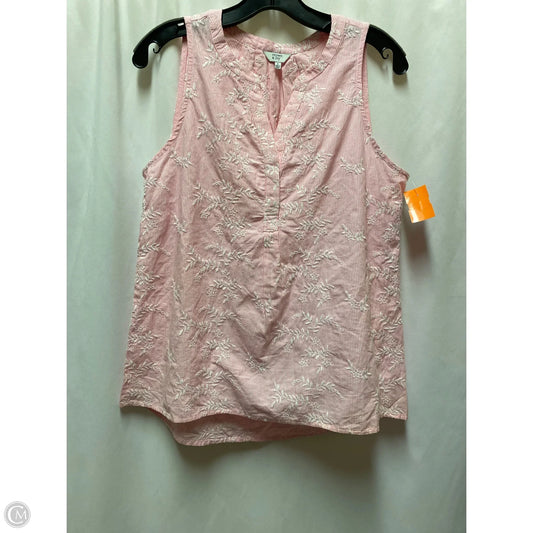 Top Sleeveless By Crown And Ivy In Pink, Size: S