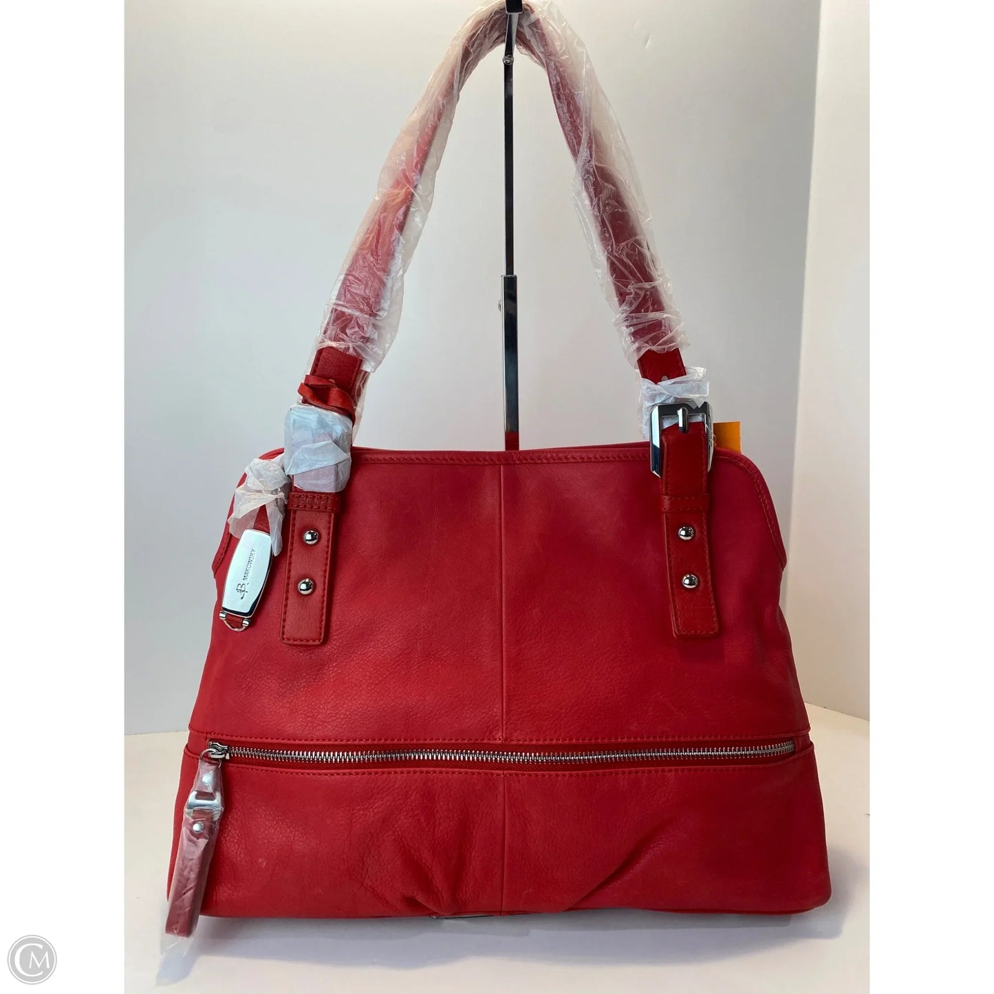 Handbag Leather By B. Makowsky, Size: Large