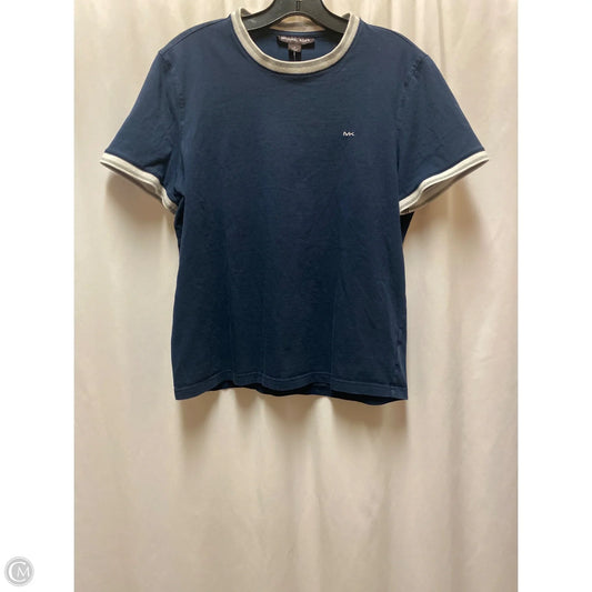 Top Short Sleeve By Michael By Michael Kors In Navy, Size: M