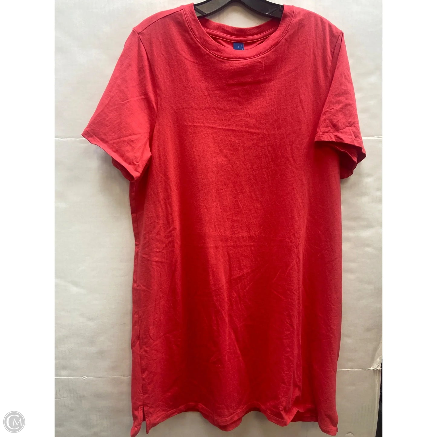 Dress Casual Midi By Old Navy In Red, Size: L