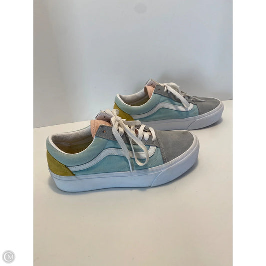 Shoes Sneakers By Vans In Blue, Size: 9