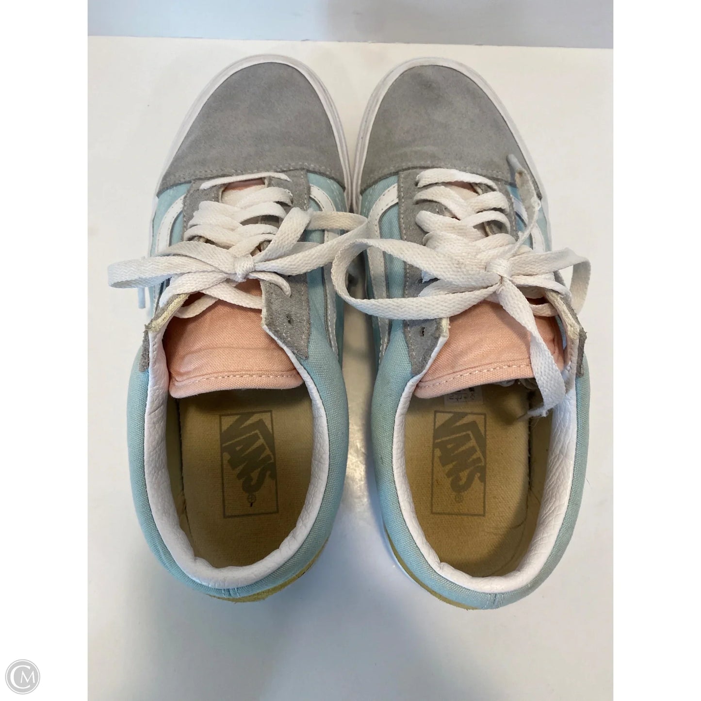 Shoes Sneakers By Vans In Blue, Size: 9