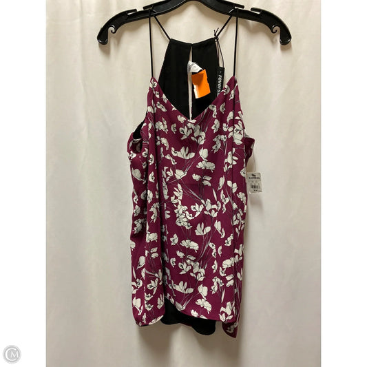 Top Sleeveless By Express In Maroon, Size: M
