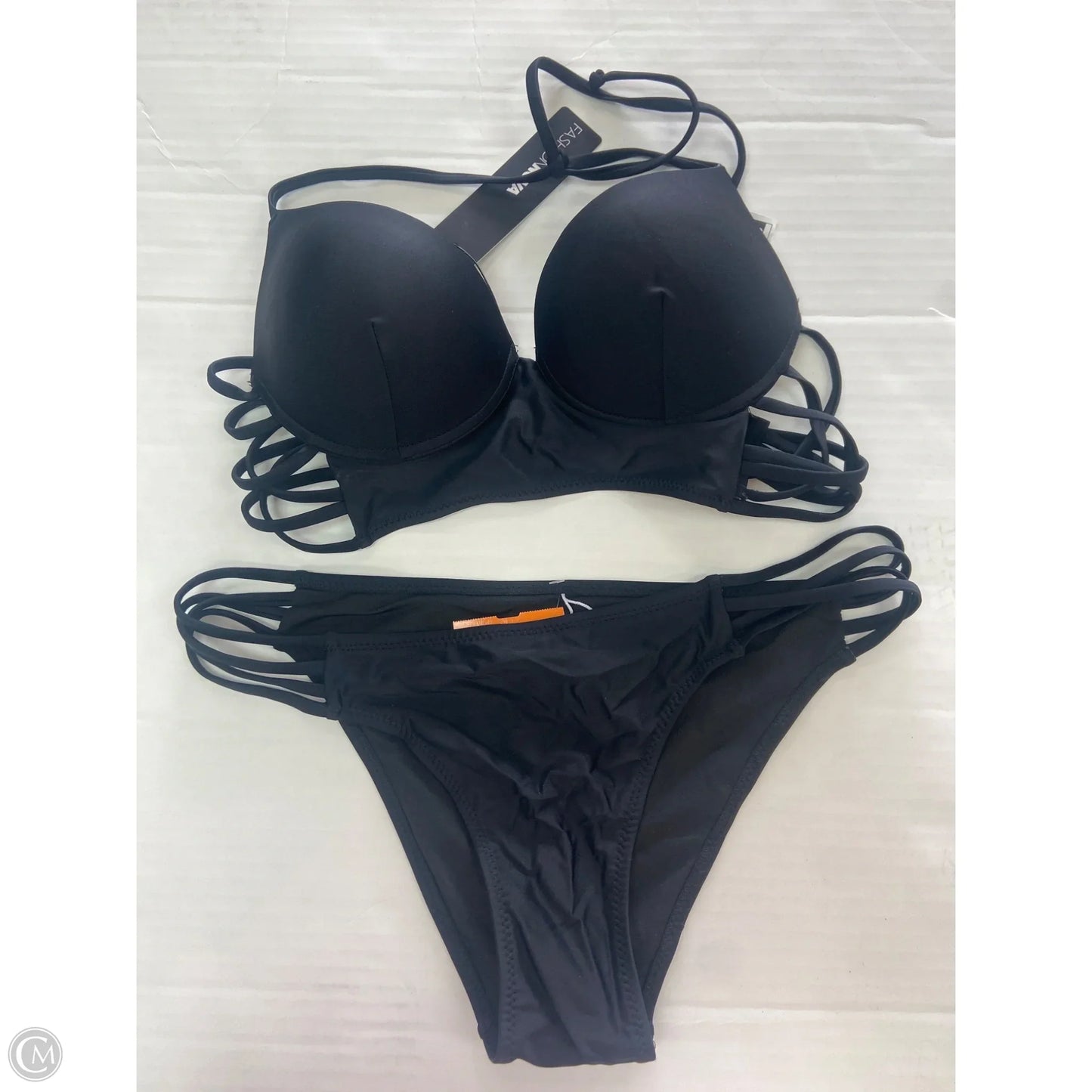 Swimsuit 2pc By Fashion Nova In Black, Size: L