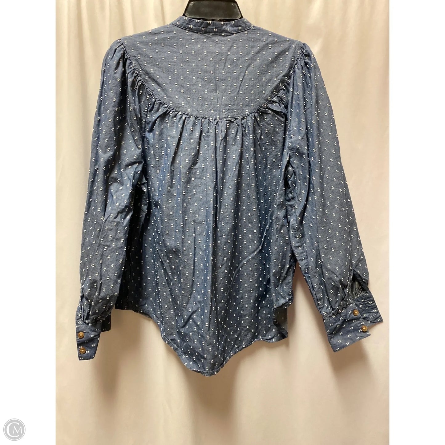Top Long Sleeve By Old Navy In Blue, Size: M