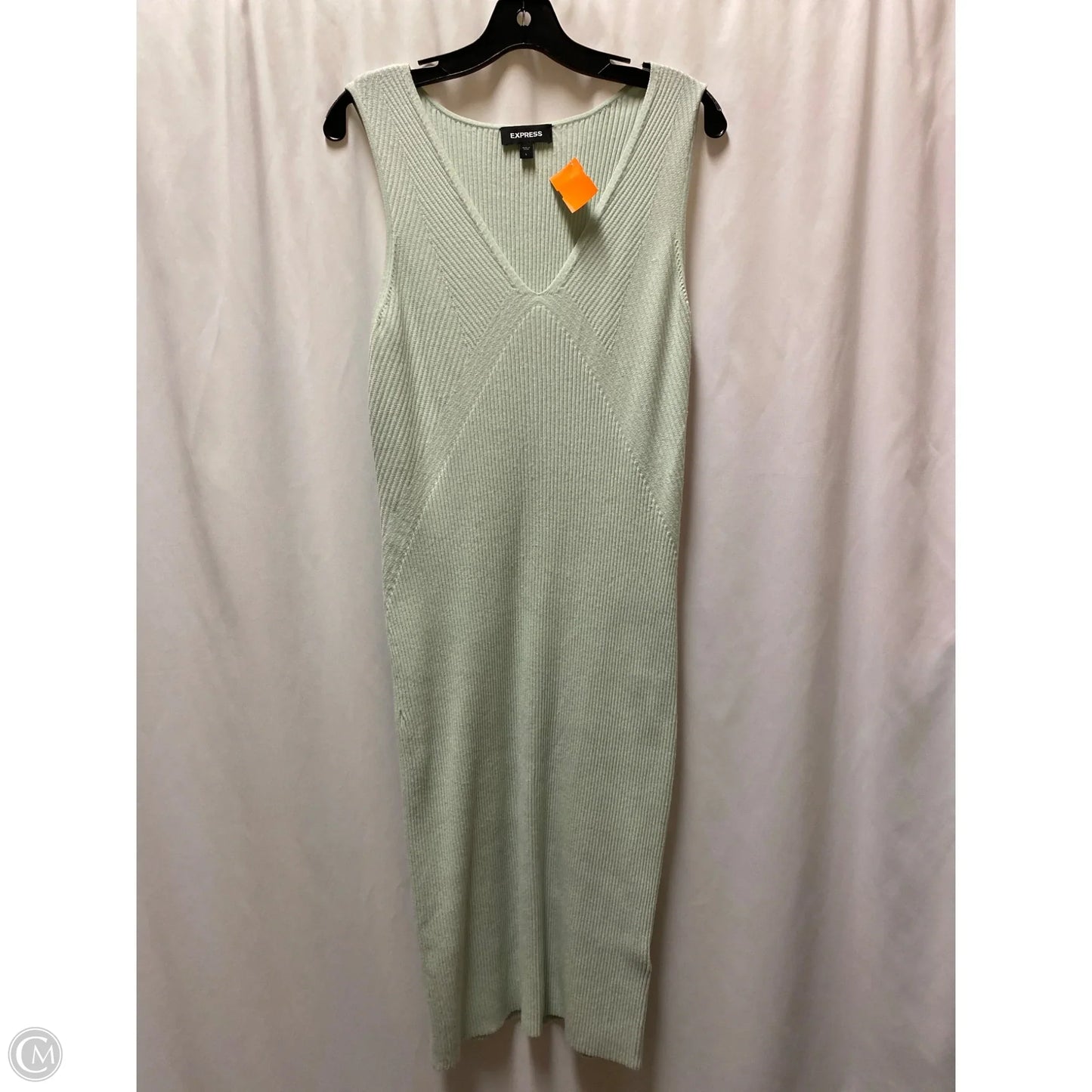 Dress Casual Midi By Express In Green, Size: L