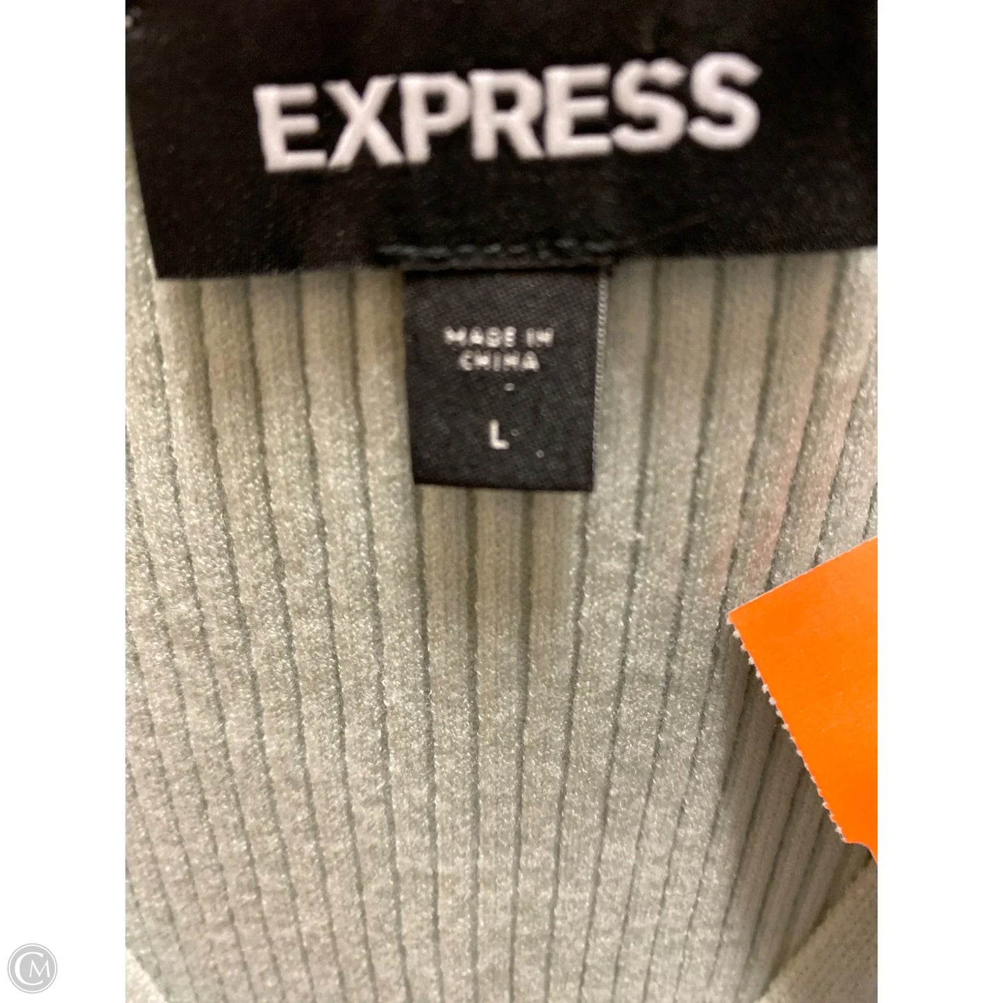 Dress Casual Midi By Express In Green, Size: L