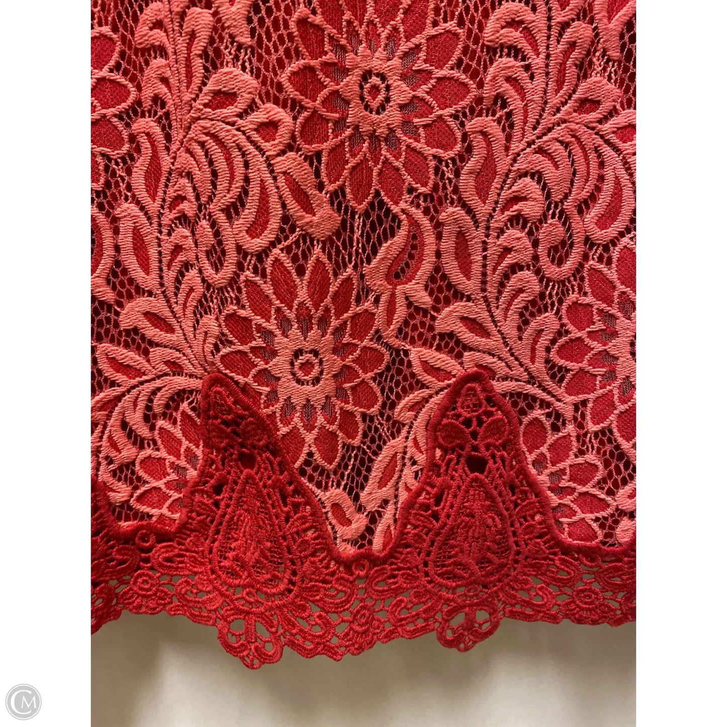 Top Sleeveless By Isaac Mizrahi Live Qvc In Red, Size: L